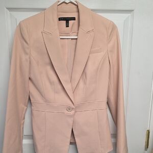 White House Black Market Women's Blazer in Soft Pink